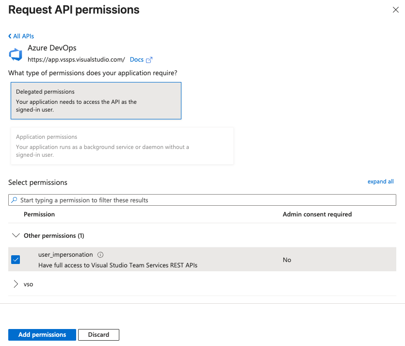 Azure DevOps permission