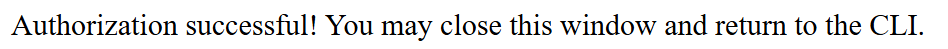OAuth callback success