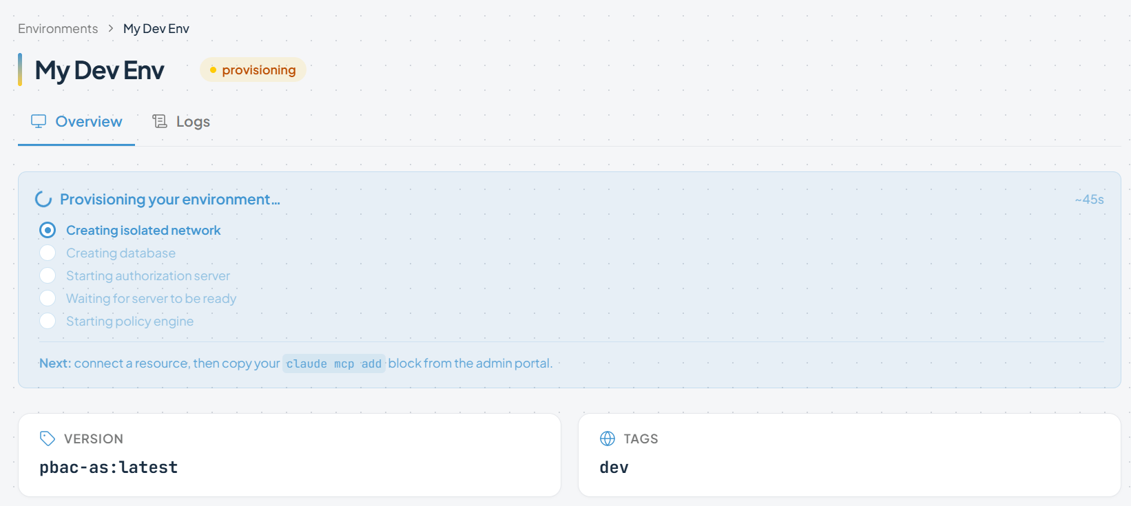 Provisioning
